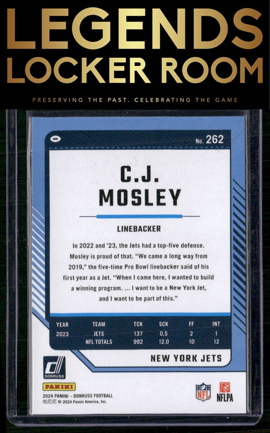 2024 Donruss #262 C.J. Mosley