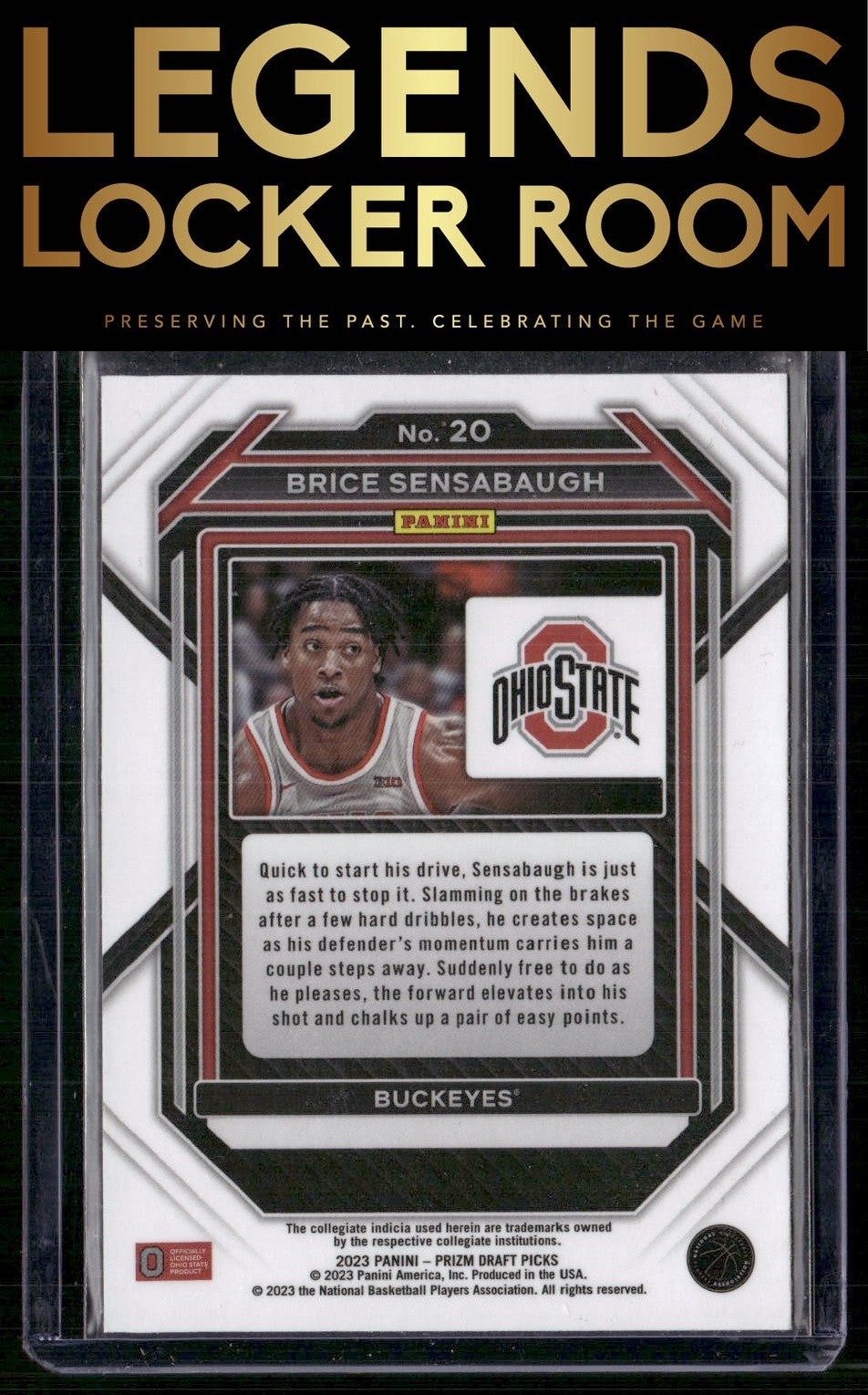 2023 Panini Prizm Draft Picks #20 Brice Sensabaugh