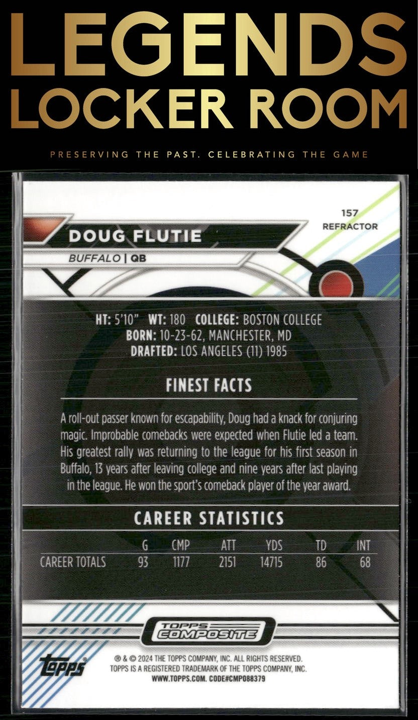 2023 Topps Composite #157 Doug Flutie Finest Refractor