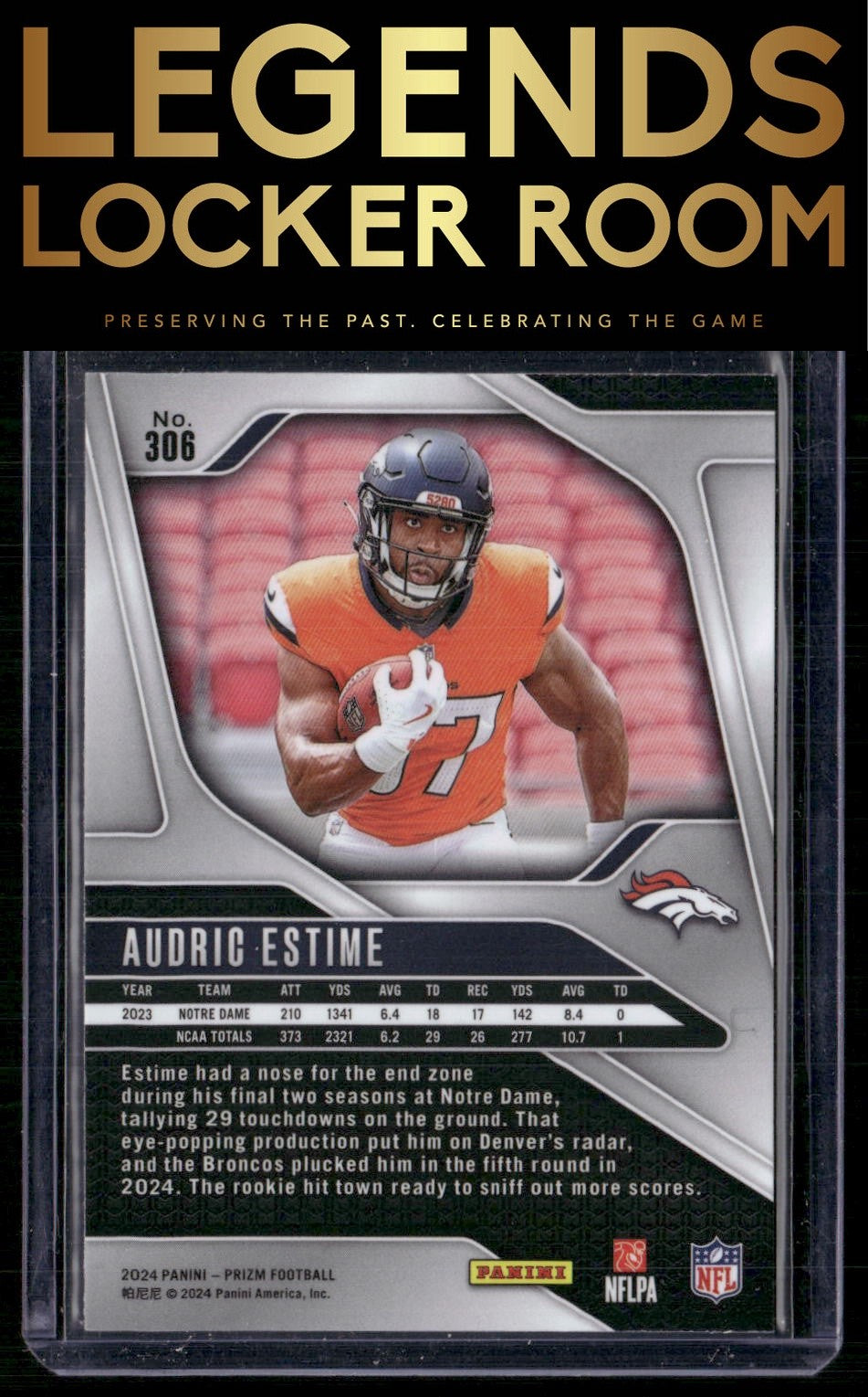 2024 Panini Prizm #306 Audric Estime
