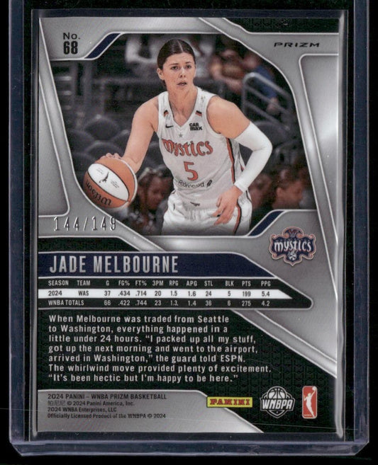 2024 Panini Prizm WNBA #68 Jade Melbourne Purple Prizms #/149