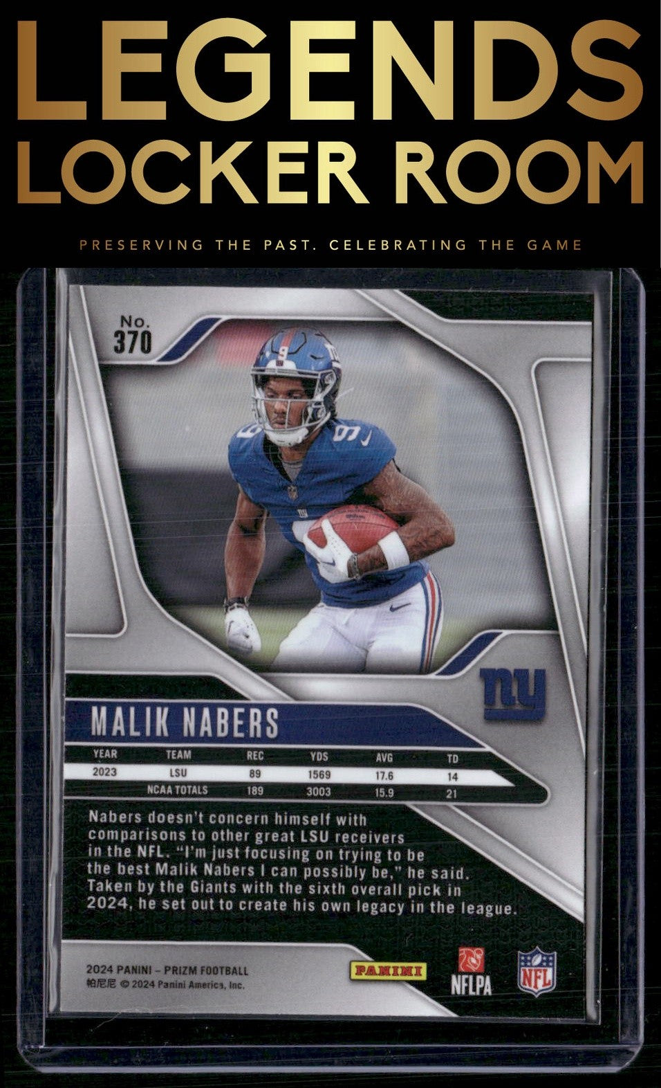 2024 Panini Prizm #370 Malik Nabers