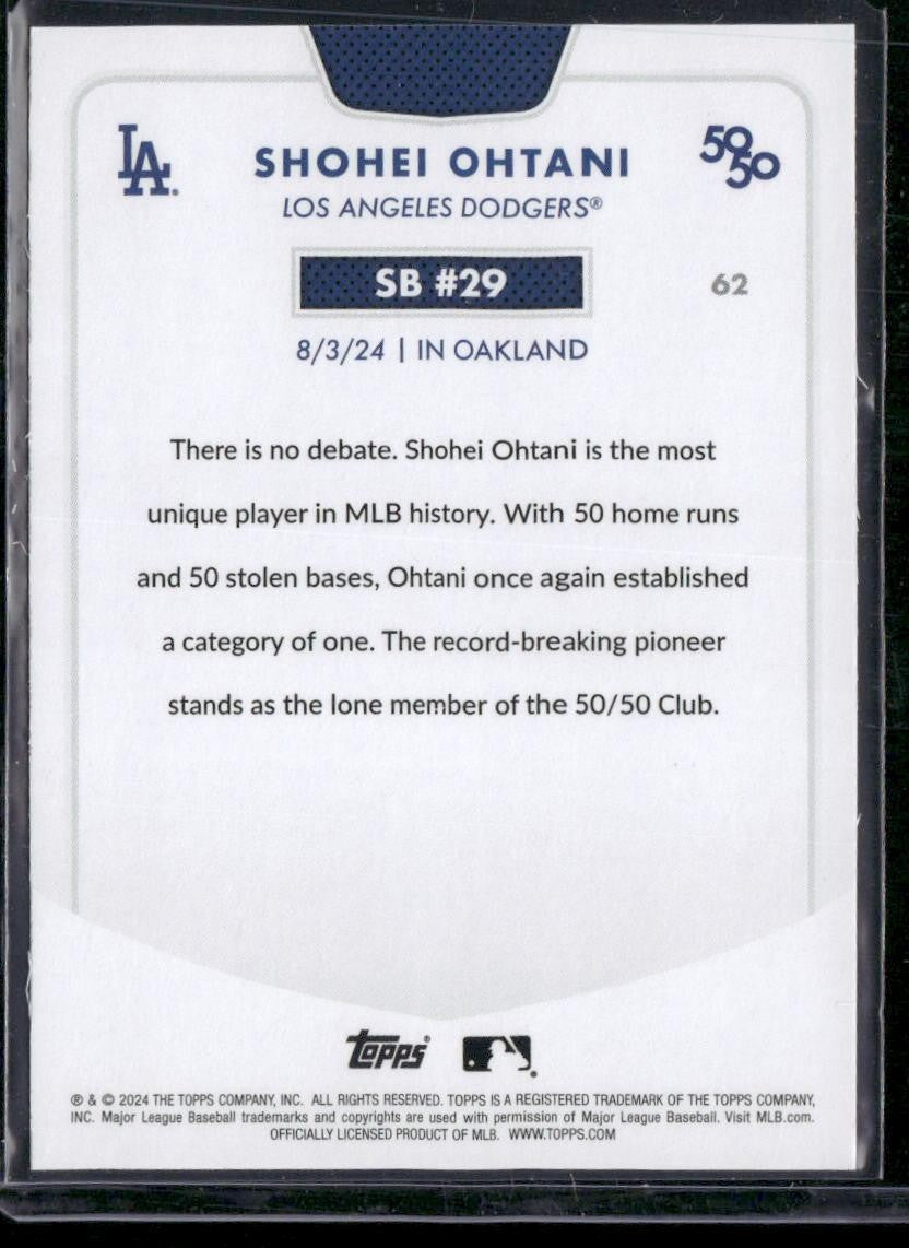 2024 Topps 50/50: Shohei Ohtani #29 Shohei Ohtani SB