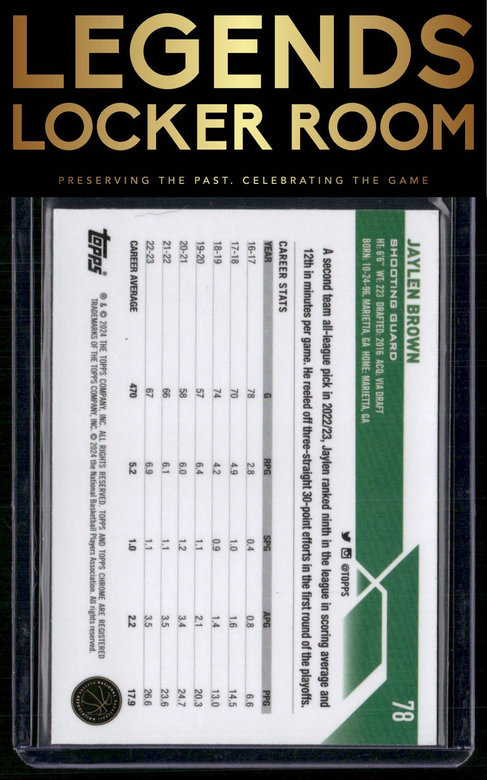 2023-24 Topps Chrome Sapphire Edition #78 Jaylen Brown