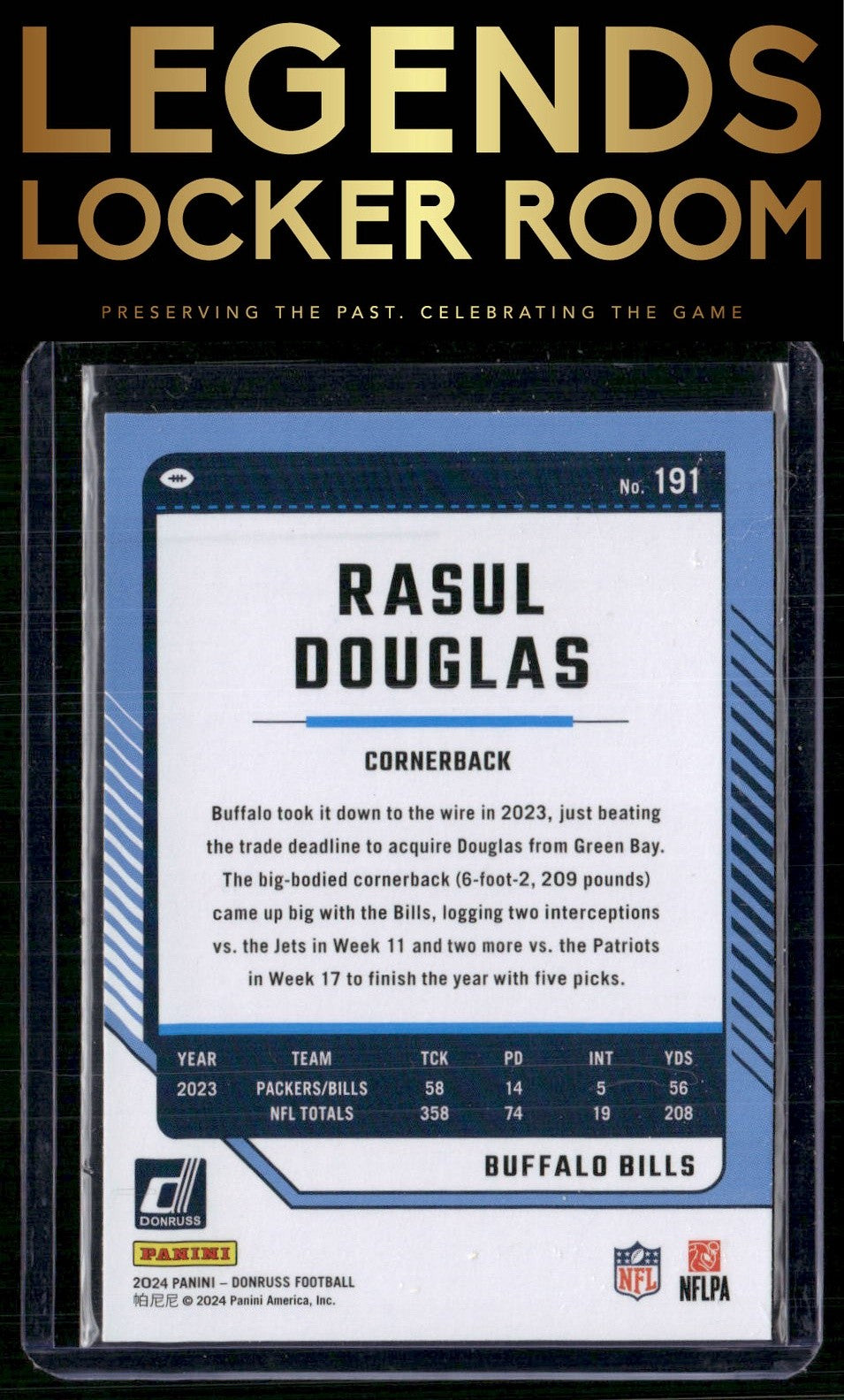 2024 Donruss #191 Rasul Douglas