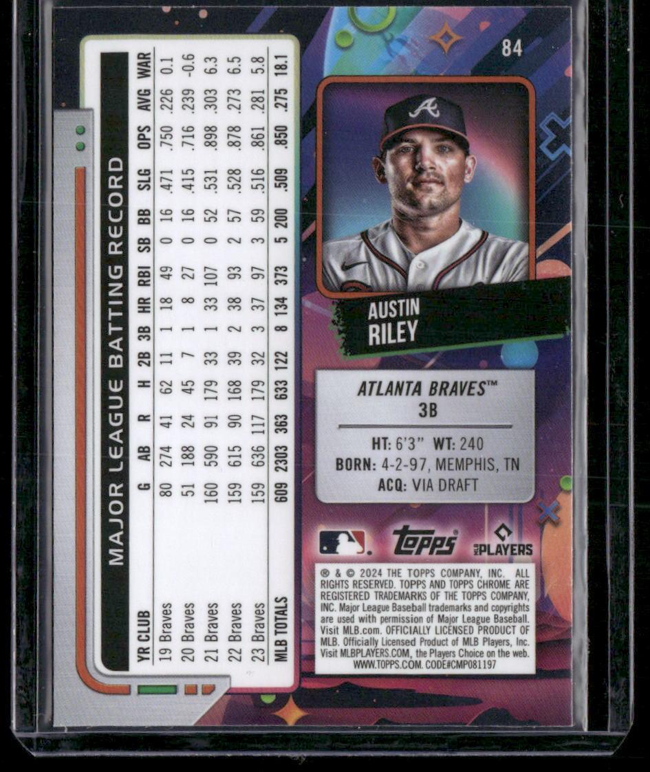 2024 Topps Chrome Cosmic #84 Austin Riley