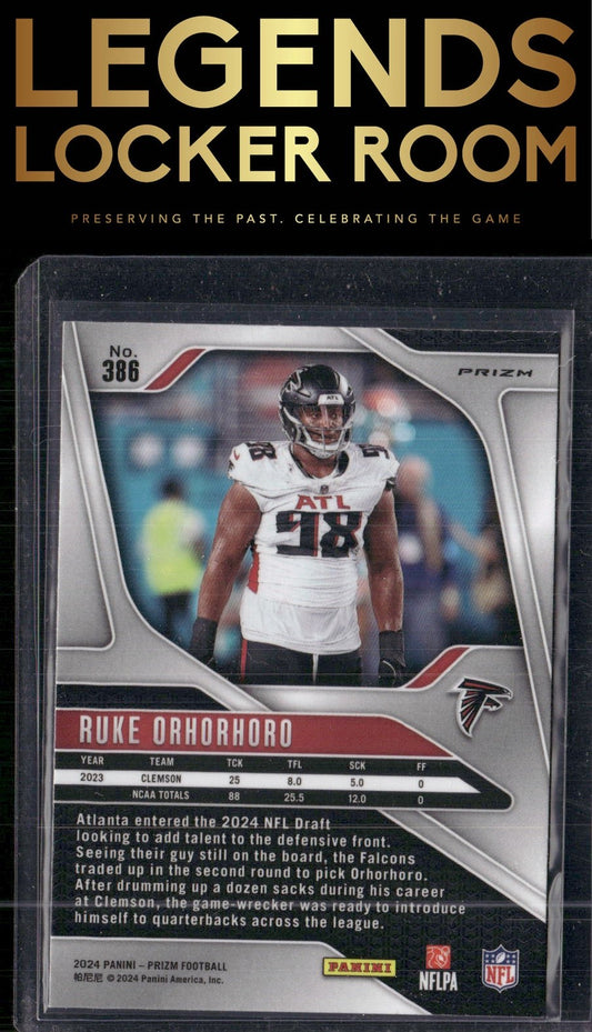 2024 Panini Prizm #386 Ruke Orhorhoro Silver