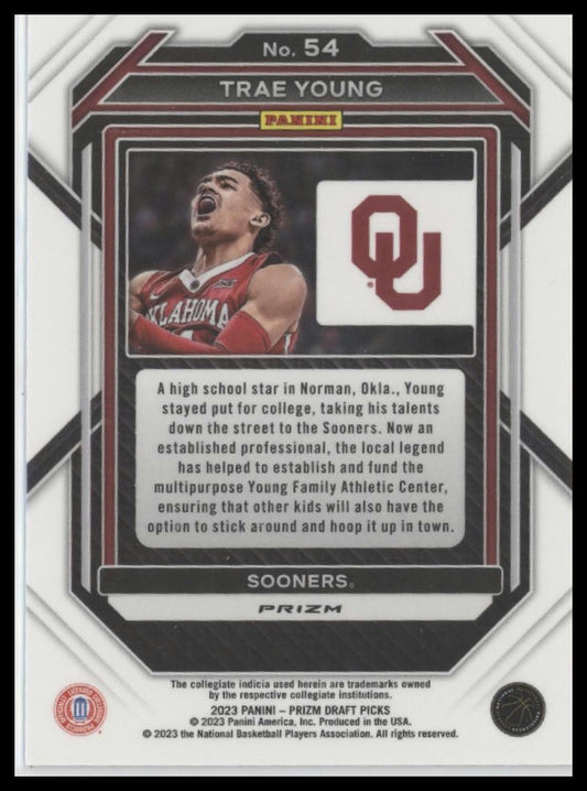 2023 Panini Prizm Draft Picks #54 Trae Young Red Ice