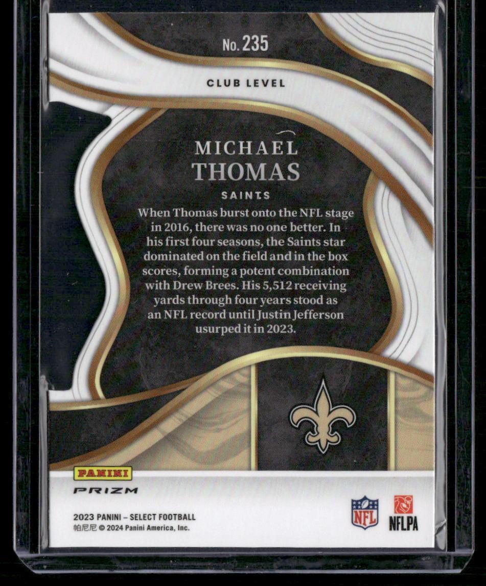 2023 Panini Select #235 Michael Thomas Red and Blue Prizm