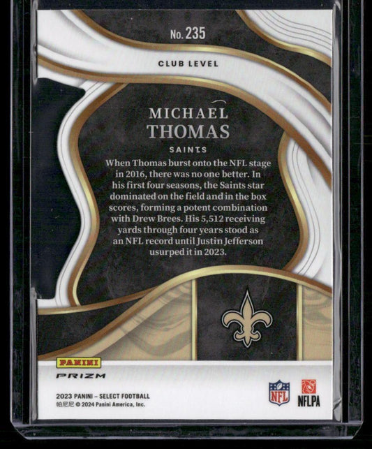 2023 Panini Select #235 Michael Thomas Red and Blue Prizm