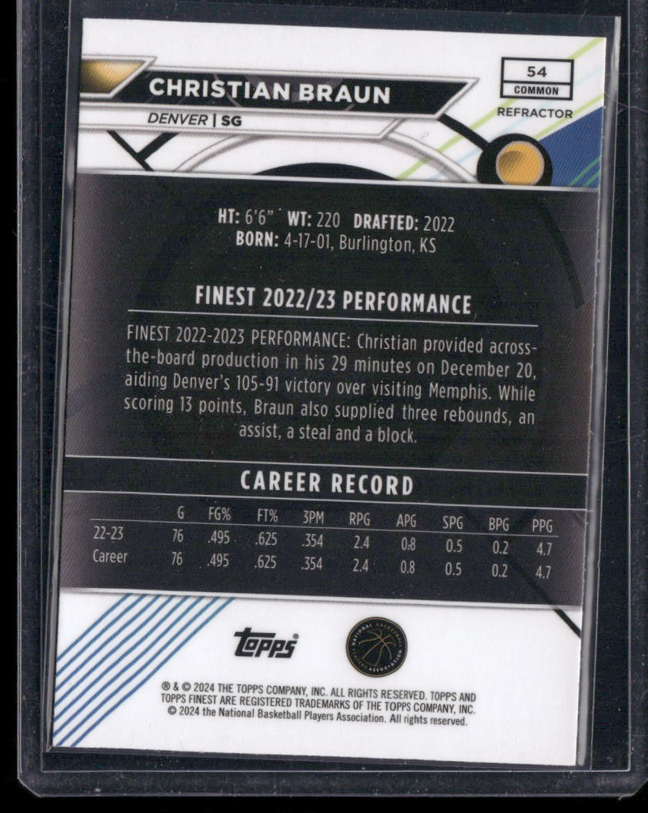 54 #54 Christian Braun Refractor
