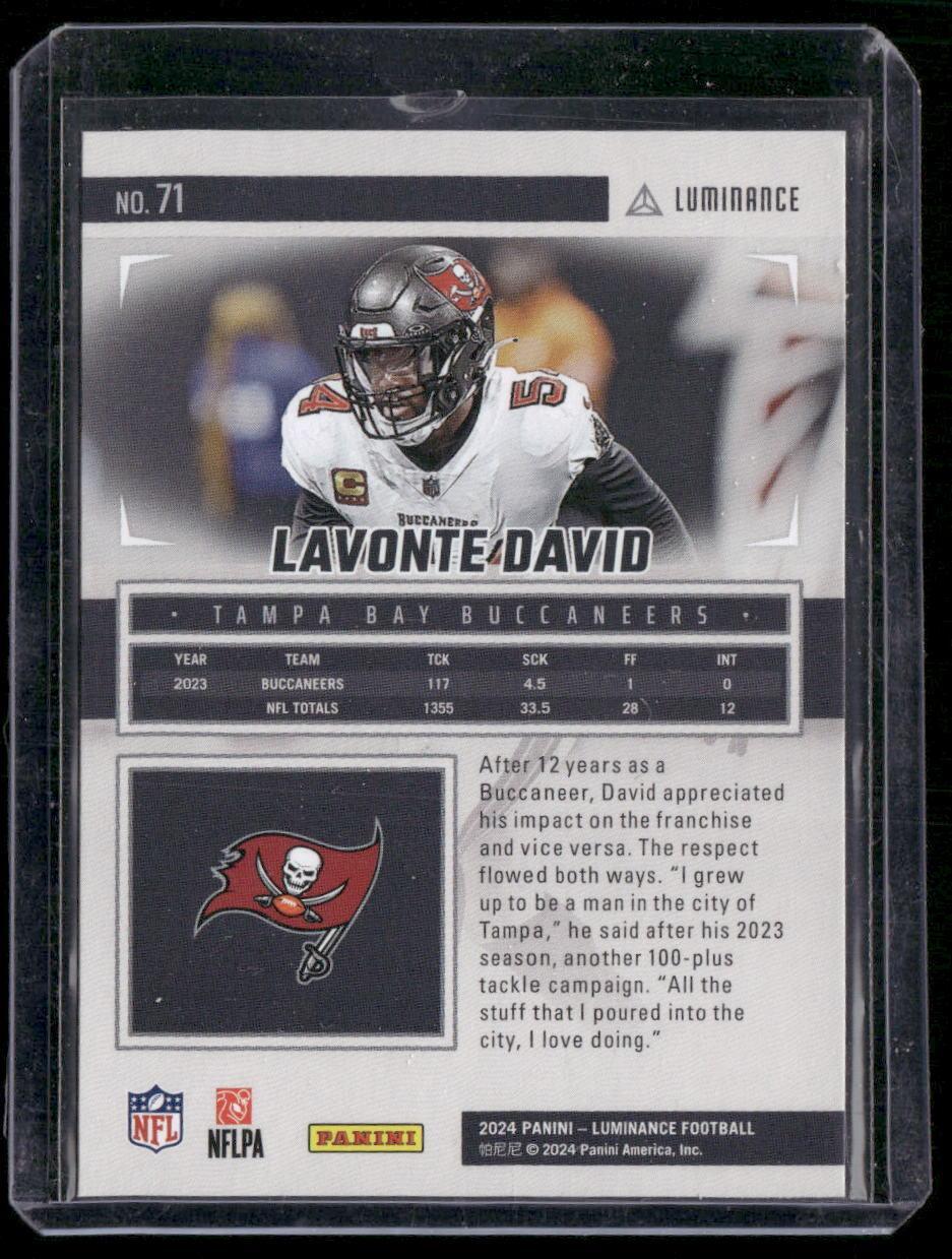 2024 Panini Luminance #71 Lavonte David