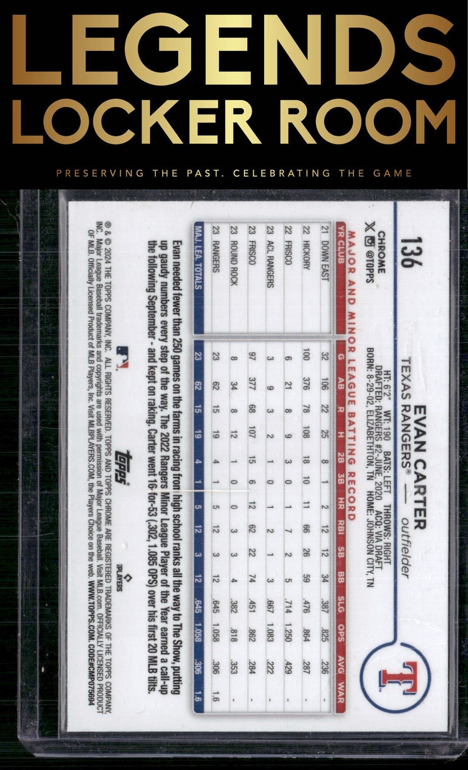 2024 Topps Chrome #136 Evan Carter