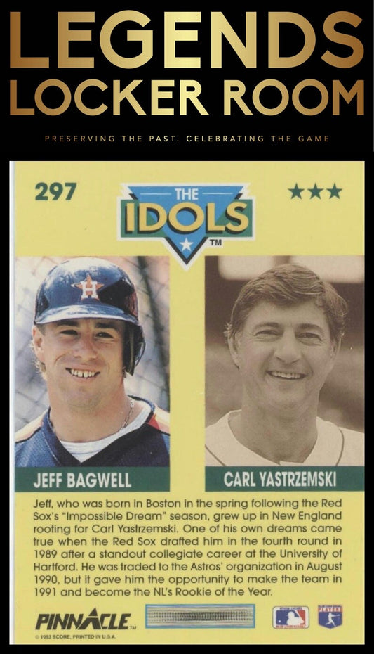 1993 Pinnacle #297 Jeff Bagwell / Carl Yastrzemski