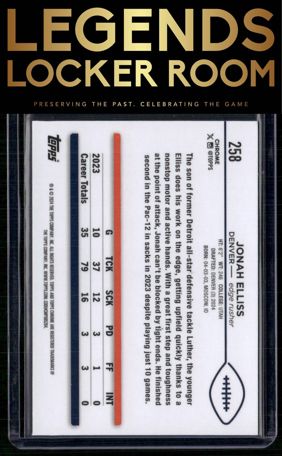 2024 Topps Chrome #258 Jonah Elliss