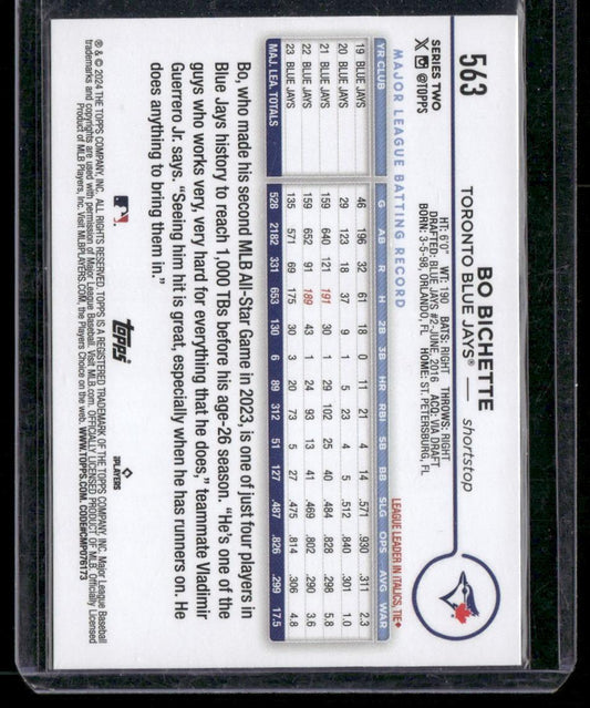 2024 Topps #563 Bo Bichette