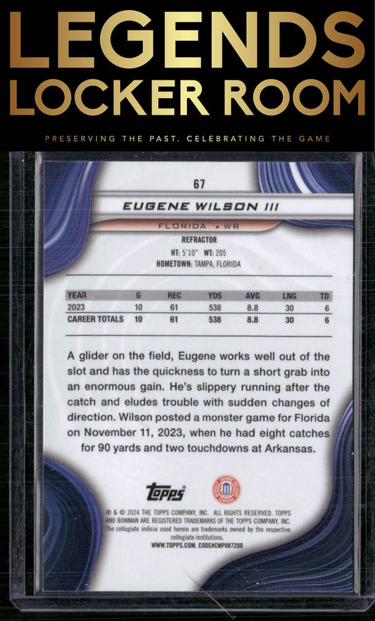 2024 Bowman University Best #67 Eugene Wilson III