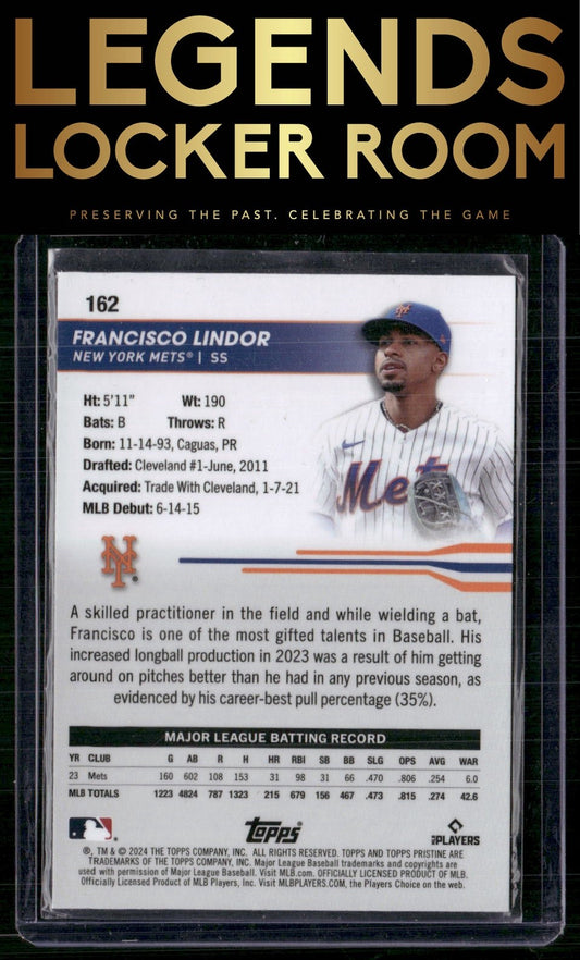 2024 Topps Pristine #162 Francisco Lindor