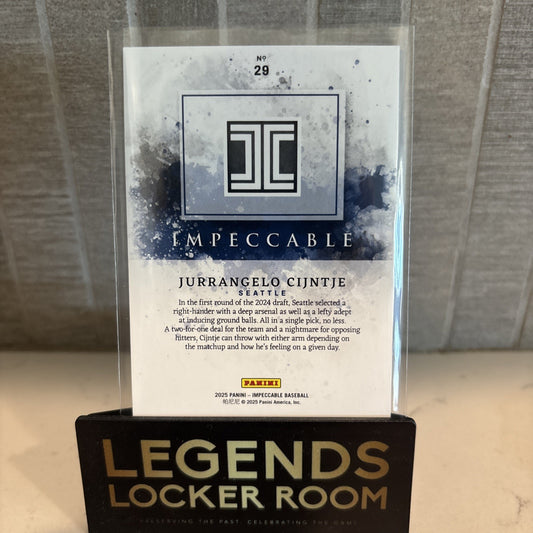 2025 Panini Impeccable Jurrangelo Cijntje /60