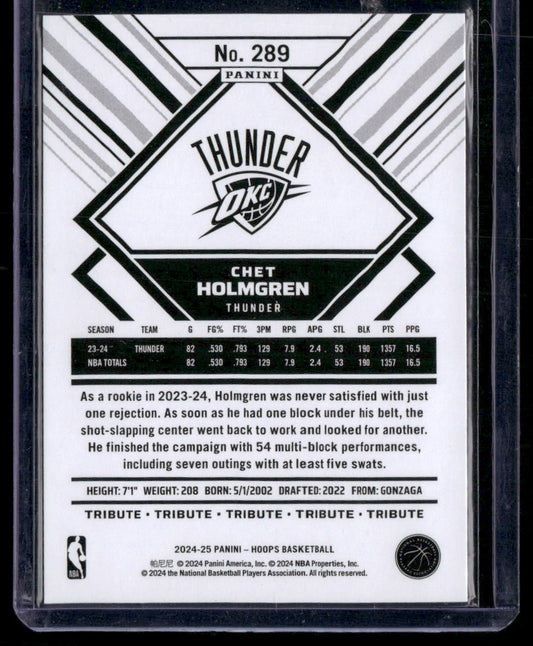 2024-25 Hoops #289 Chet Holmgren