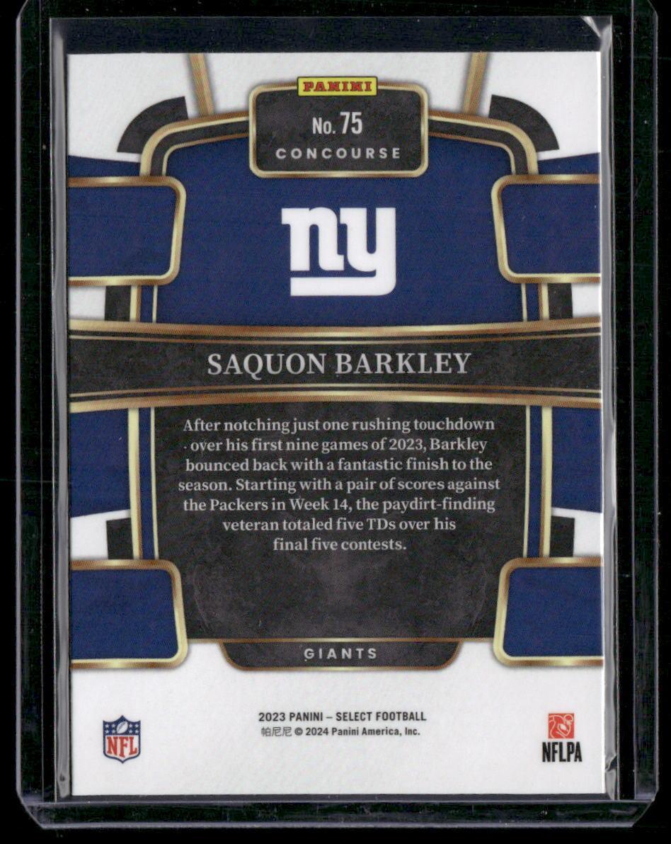 2023 Panini Select #75 Saquon Barkley