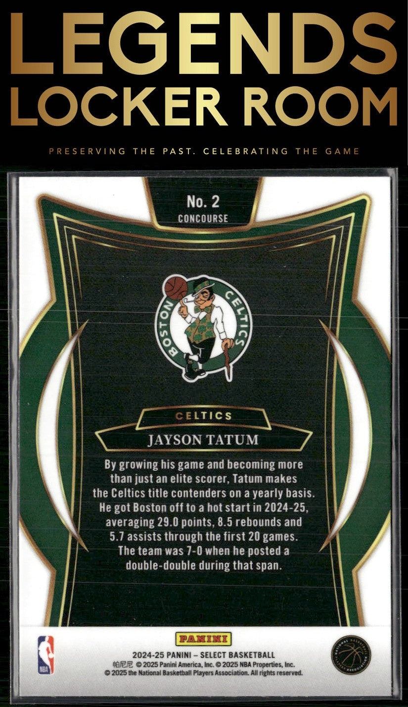 2024-25 Panini Select #2 Jayson Tatum