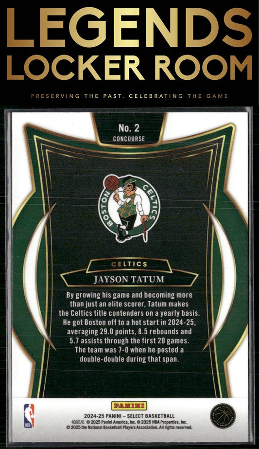 2024-25 Panini Select #2 Jayson Tatum