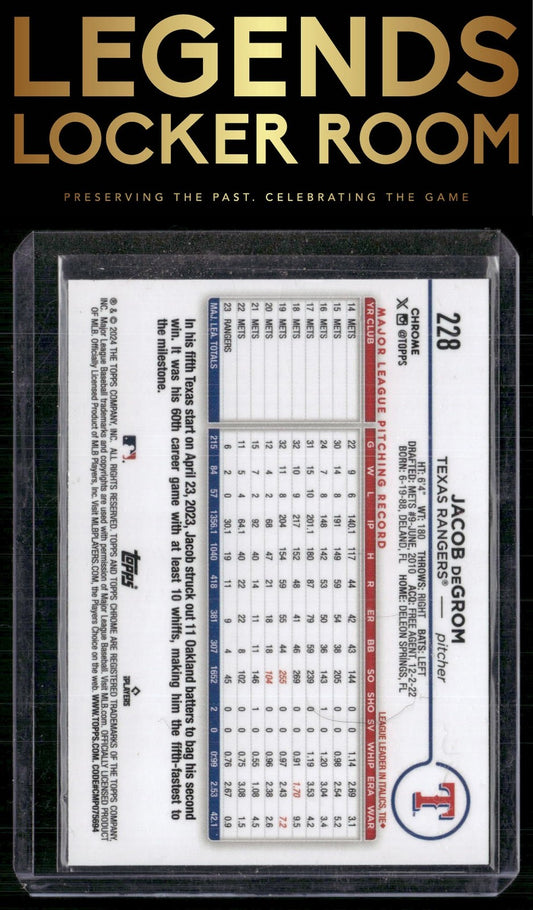 2024 Topps Chrome #228 Jacob deGrom