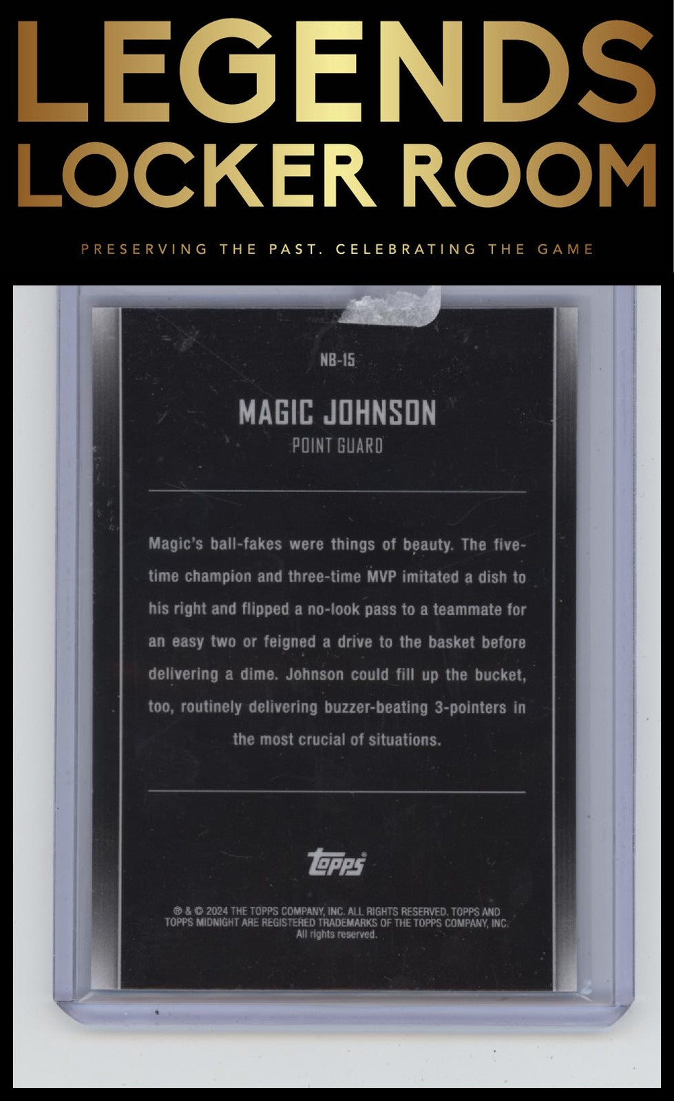 2023-24 Topps Midnight #NB-15 Magic Johnson Nightball
