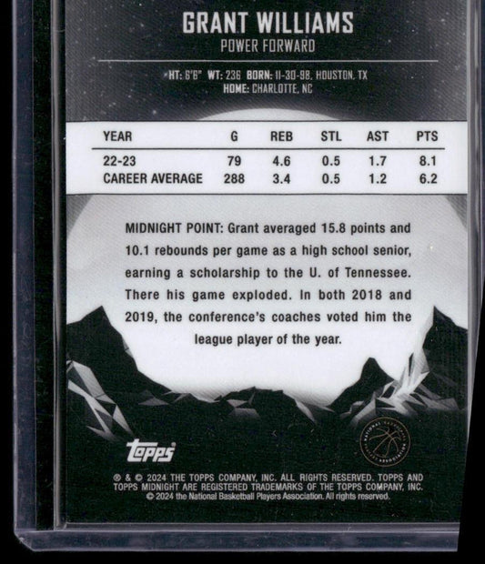 2023-24 Topps Midnight #79 Grant Williams /99