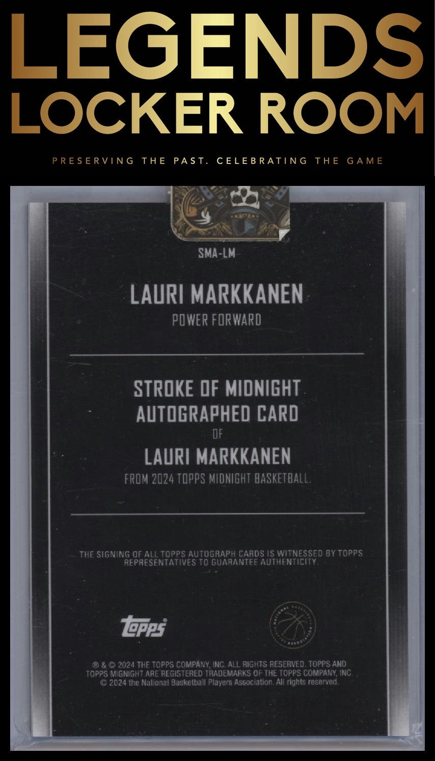 2023-24 Topps Midnight Lauri Markkanen Stroke of Midnight Auto Twilight /199