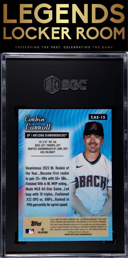 2024 Topps Chrome #CAE-15 Corbin Carroll All Etch SGC 9