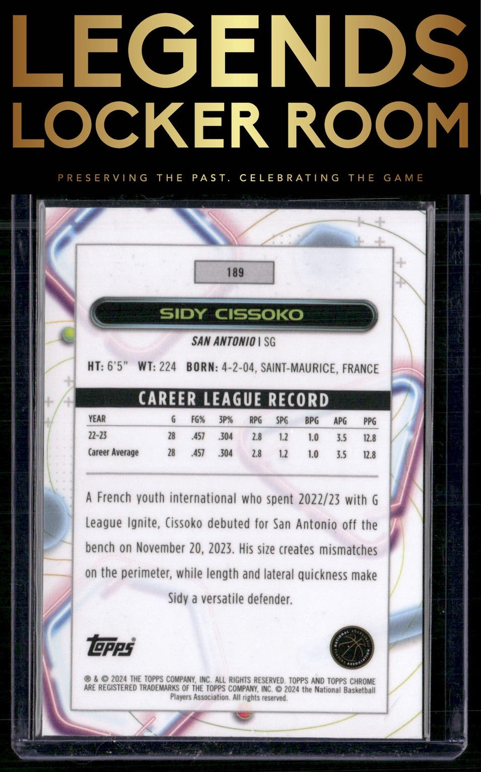 2023-24 Topps Chrome Cosmic #189 Sidy Cissoko