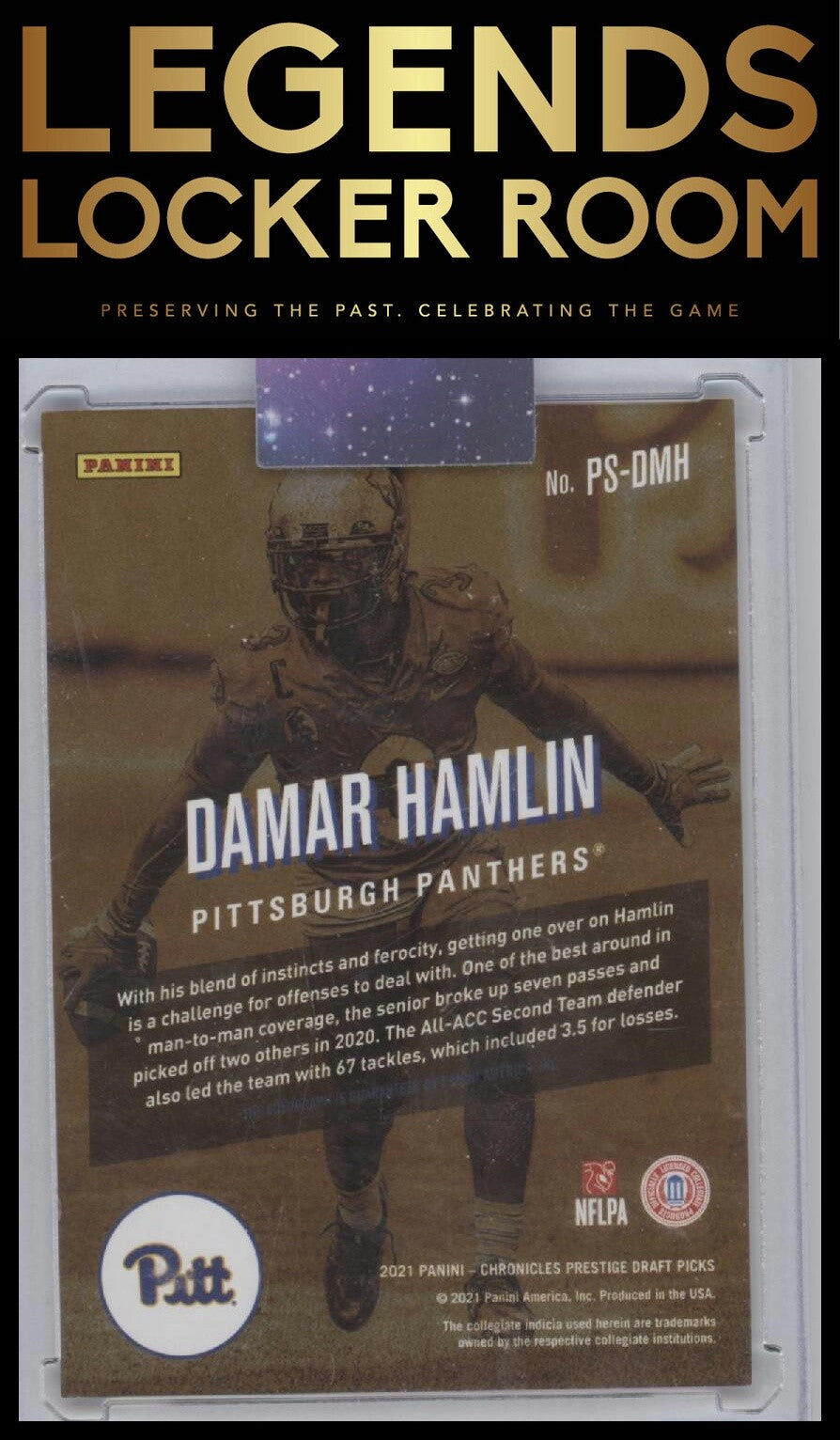 2021 Panini Chronicles Draft Picks Damar Hamlin Prestige Xtra Points Signatures