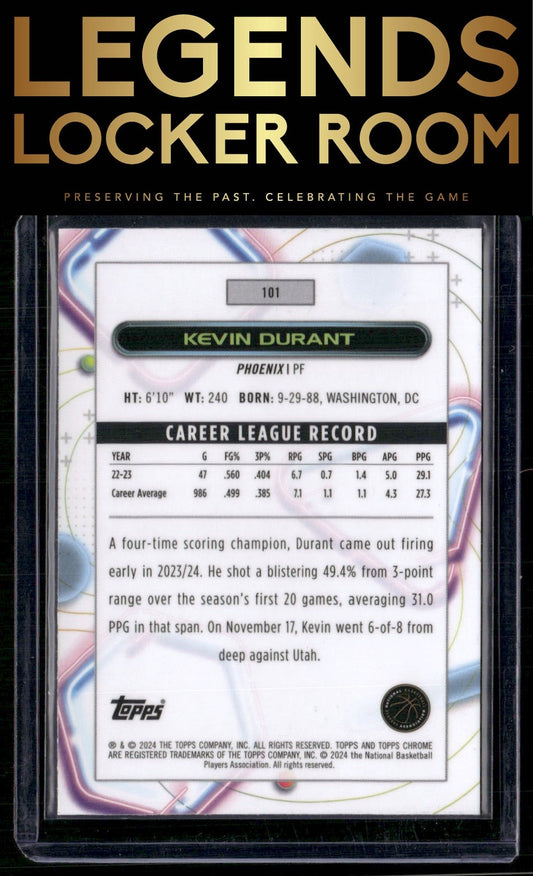 2023-24 Topps Chrome Cosmic #101 Kevin Durant