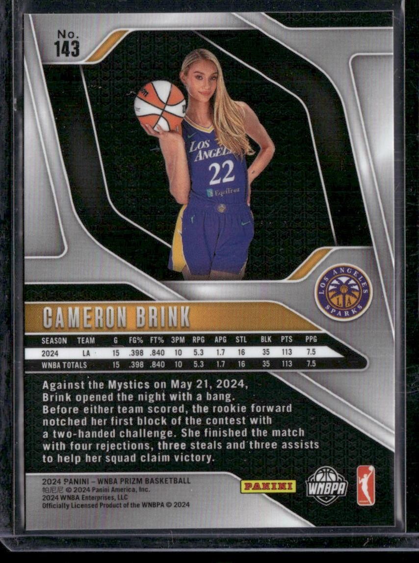 2024 Panini Prizm WNBA #143 Cameron Brink