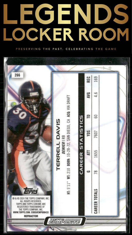 2023 Topps Composite #266 Terrell Davis Cosmic Chrome Refractor