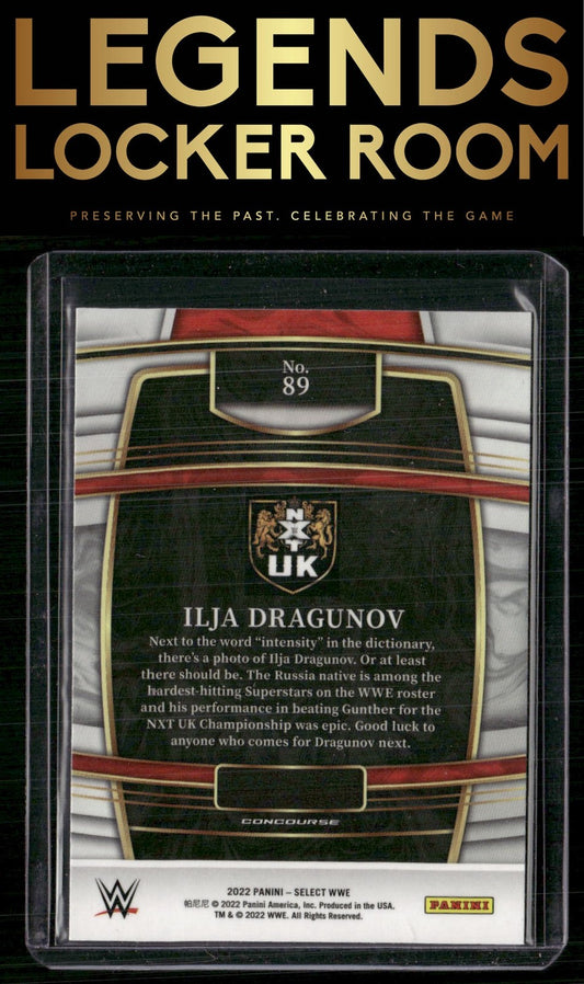 2022 Panini Select WWE #89 Ilja Dragunov Red and Blue