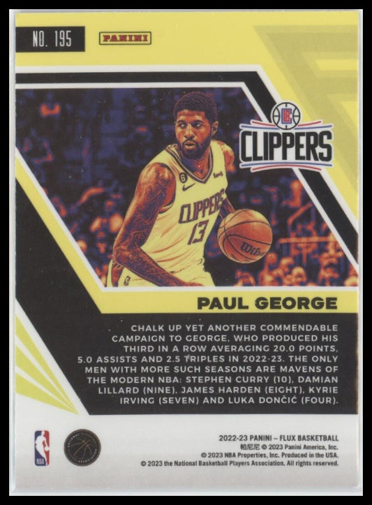 2022-23 Panini Flux #195 Paul George