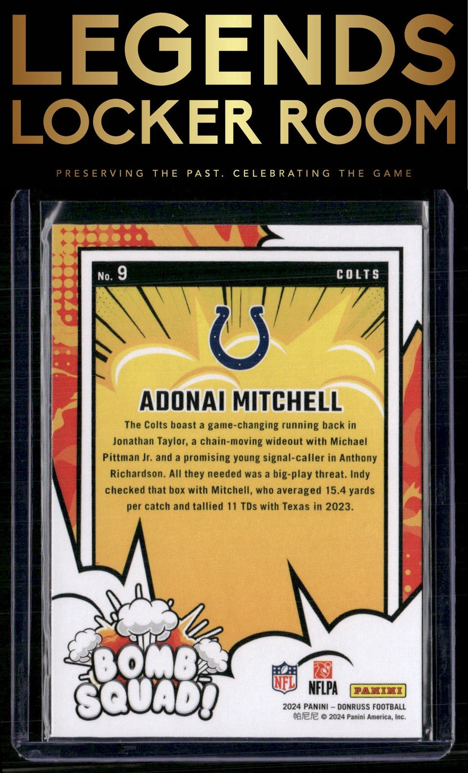 2024 Donruss #9 Adonai Mitchell Bomb Squad
