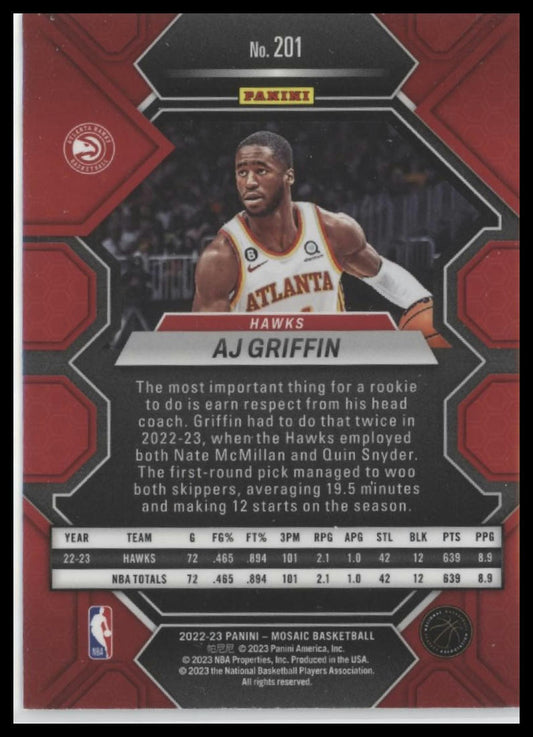 2022-23 Panini Mosaic #201 AJ Griffin