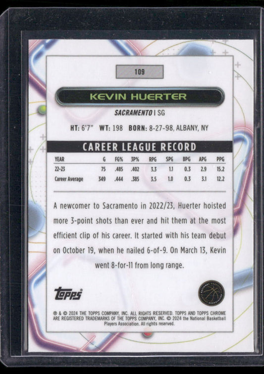 2023-24 Topps Chrome Cosmic #109 Kevin Huerter Nucleus Refractors