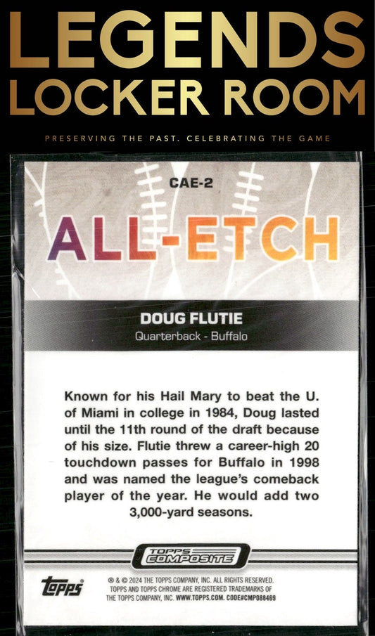 2023 Topps Composite #CAE-2 Doug Flutie Chrome All-Etch