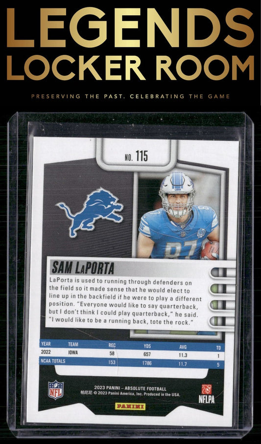 2023 Panini Absolute #115 Sam LaPorta Retail