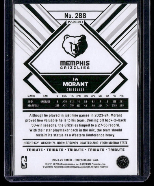 2024-25 Hoops #288 Ja Morant