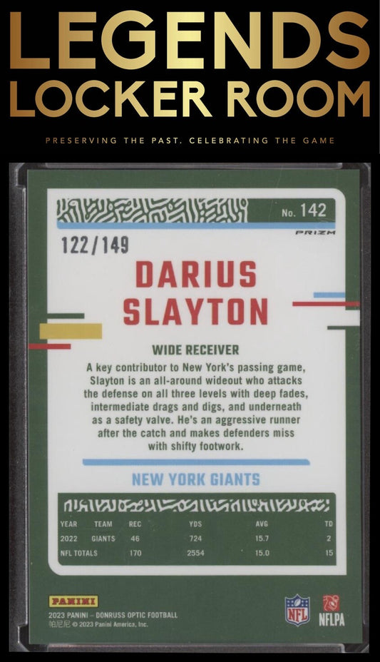2023 Donruss Optic #142 Darius Slayton Flex #/149