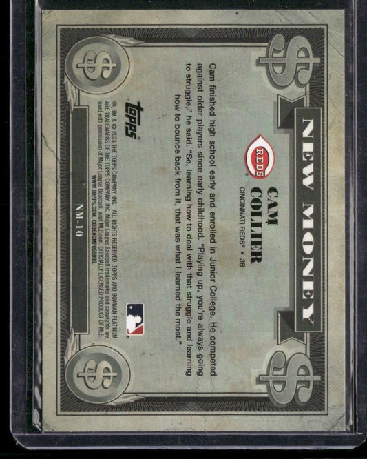 2023 Bowman Platinum #NM-10 Cam Collier New Money