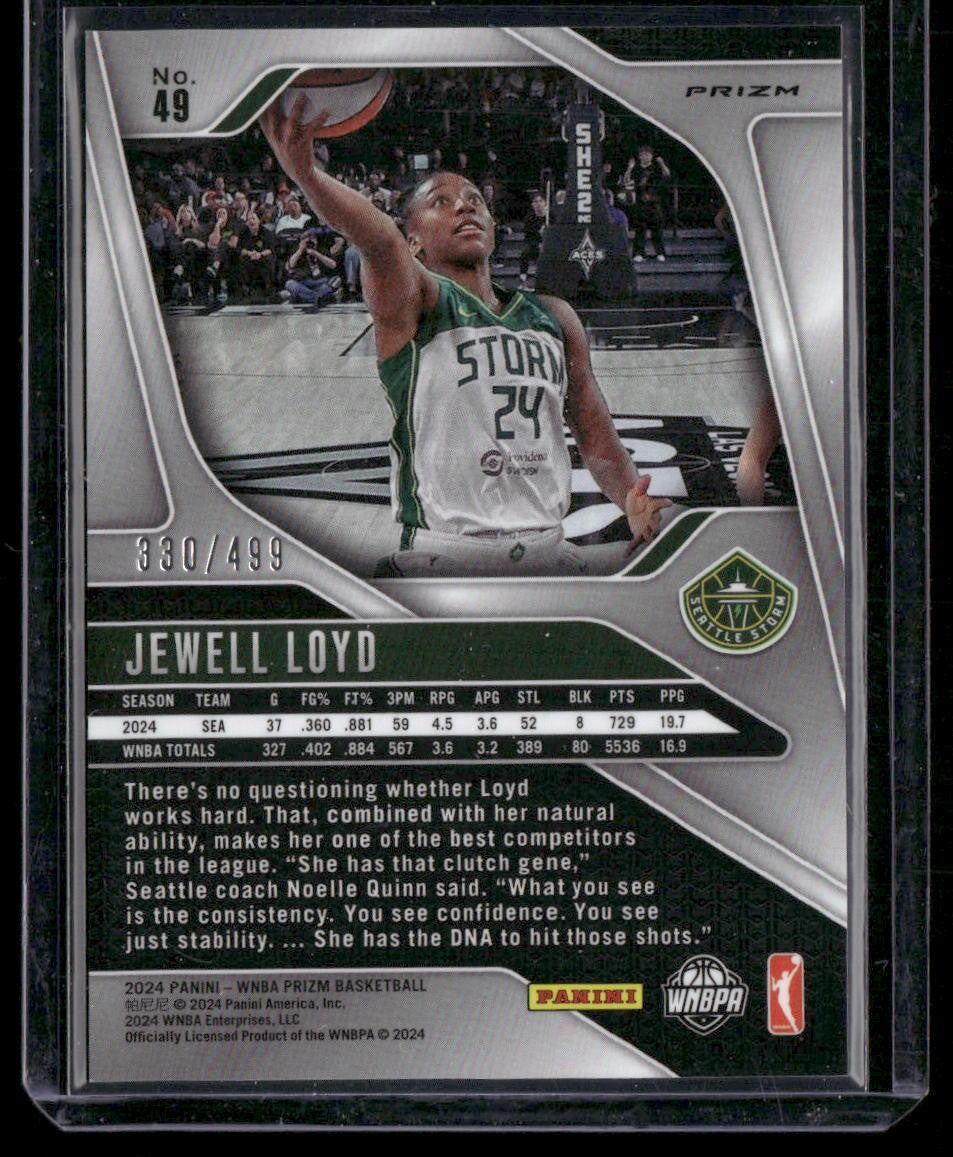 2024 Panini Prizm WNBA #49 Jewell Loyd Pulsar Prizms #/499
