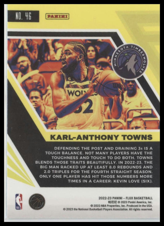2022-23 Panini Flux #46 Karl-Anthony Towns