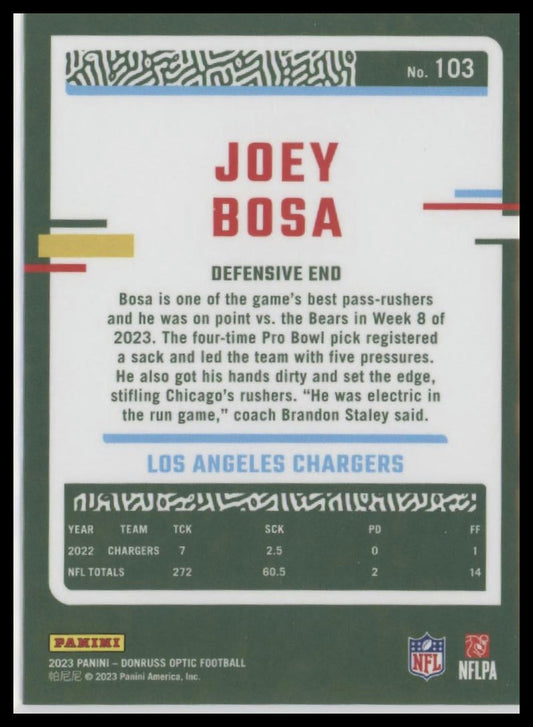 2023 Donruss Optic #103 Joey Bosa
